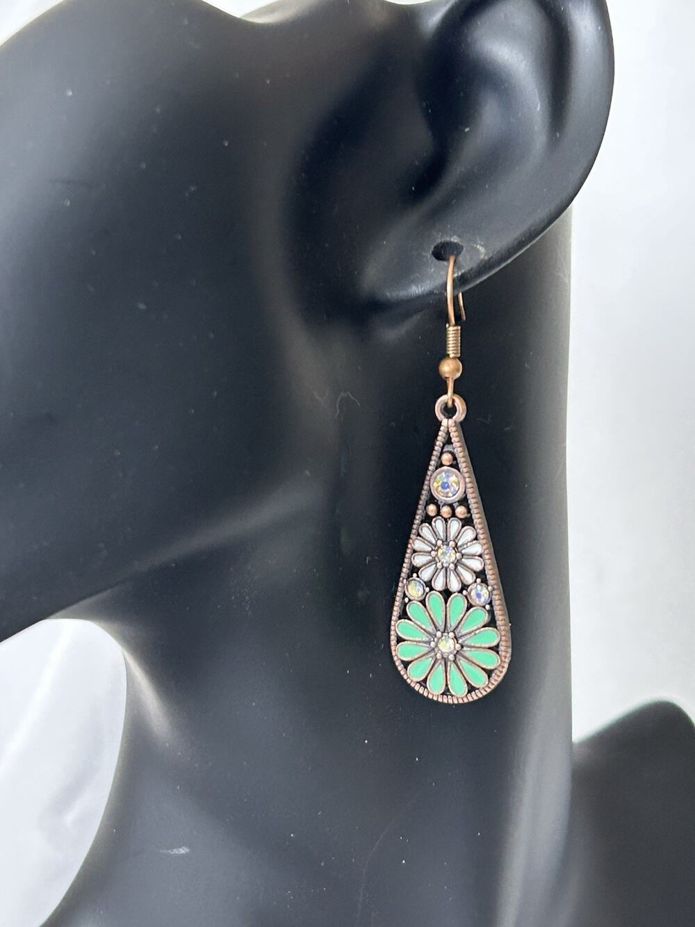 Lovely Boho Dangle Earrings Measures 2.25”